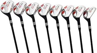 Senior Mens Majek Golf All Hybrid Complete Full Set which Includes #3 4 5 6 7 8 9 PW Senior Flex with Senior Midsize Majek K5s Design High Traction Tech Grips Right Handed Clubs