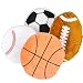 Rhose Island Novelty 16" Plush Sports Ball Pillow Asst Case Pack 4 4