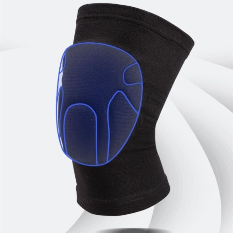 Exercise, protection Thickened Sponge Anti-collision Knee Pads Roller Skating Protective Gear Sports Knee Pads for Fitness, cycling, running, playing football(Medium)