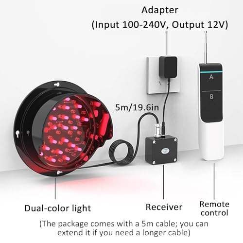 Semáforos LED con mando y función de retardo para muelles de carga 4