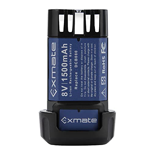 Exmate 8V 1.5Ah Li-ion Battery Compatible with Dewalt DCB080 DCF680N1 DW4390 DCF680N2 DCF680G2