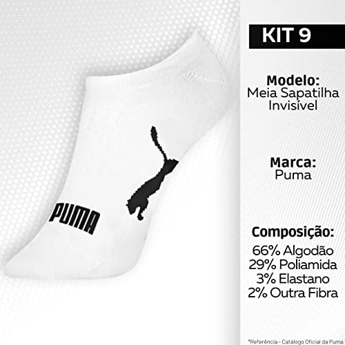Kit 09 Pares Meias Puma Sapatilha Invisível | KIT - G | 34-39