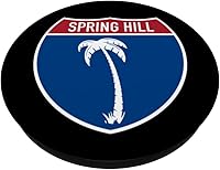 Vista 2 de Spring Hill Florida FL Interstate Highway Vacation Souvenir PopSockets Swappable PopGrip