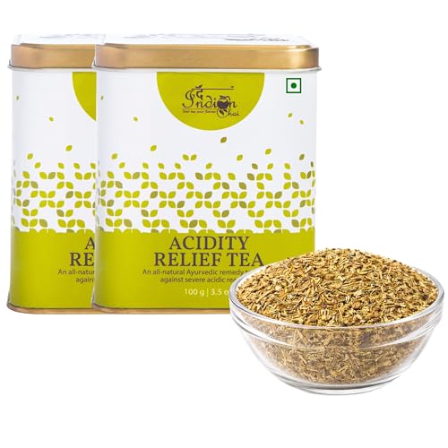 Image of The Indian Chai - Acidity Relief Tea 200g | Herbal Infusion with Anantmool, Guduchi, Bala, Milk Thistle & Spices | Supports Digestion, Soothes Gas & Bloating | Caffeine Free Herbal Infusion