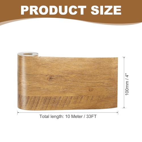 Image of PATIKIL Self Adhesive Wood Grain Repair Tape 33'x 4 inch, Multi-Use Realistic Wood Grain Repair Patch for Furniture Floor Door Table Chair Windows Handicraft DIY, Grain