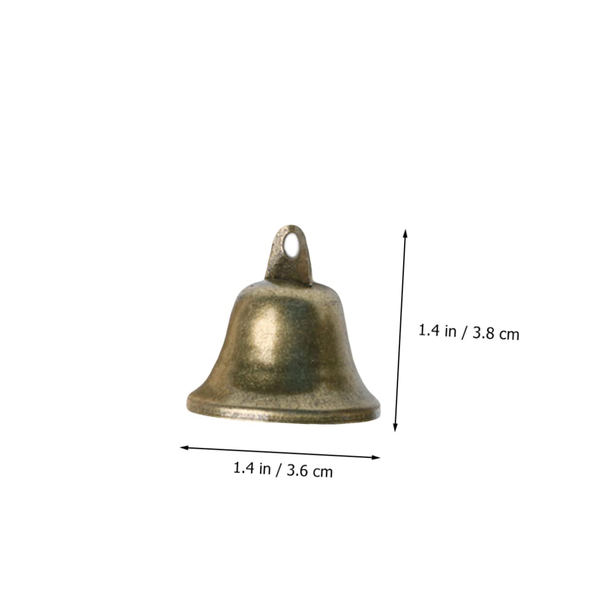 PRETYZOOM 5 Juegos Campana De Bronce Luces De Hadas Decoraciones De Fiesta De Navidad Árbol Posavasos Decoración Adornos Luces De Fiesta Guirnalda Cascabeles Metal 18 Uds * 5