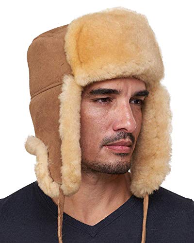 frr Yukon Sheepskin Russian Ushanka Hat - L Tan