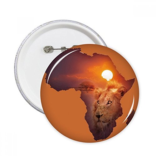 Badge rond lion d'Afrique pour masquer un accroc et raviver un vêtement terne