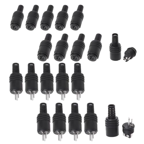 Set 20 piezas Conectores DIN de 2 pines sin soldadura miniatura 1