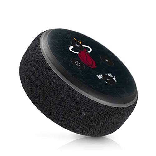Skinit Decal Audio Skin Compatible with Amazon Echo Dot 3 - Officially Licensed NBA Miami Heat Black Partial Logo Design