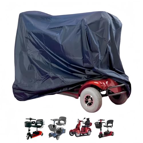Mobility Scooter Storage Cover Outdoor 122x 56 x 97CM Lightweight Waterproof Mobility Scooter Accessories Electric Wheelchair Cover Machine Washable (Navy Blue)
