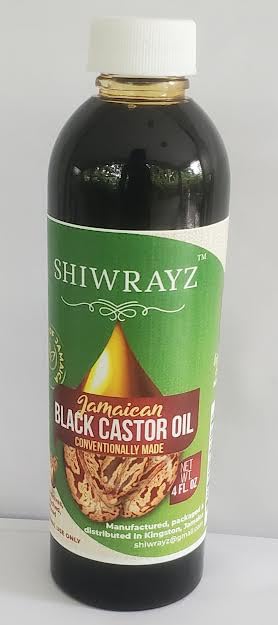 SHIWRAYZ Jamaican Black Castor Oil For Hair Growth, Hair Oil, Hair Growth Oil, Natural Hair Grower, 100% All Natural, No additives, No Salt- 4oz