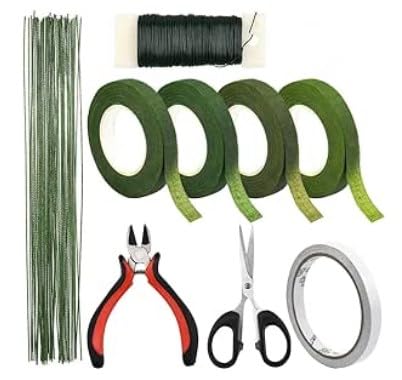 4 Rollos De Cinta Floral Autoadhesiva Para Decoración - 15m Cada Uno, Verde Claro Y Oscuro