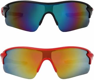 TENFORD UV Protected Sports Sunglasses for Women Men Multicolored Outdoor Sports Cricket, Cycling, Riding, Running, Baseba... Price In India