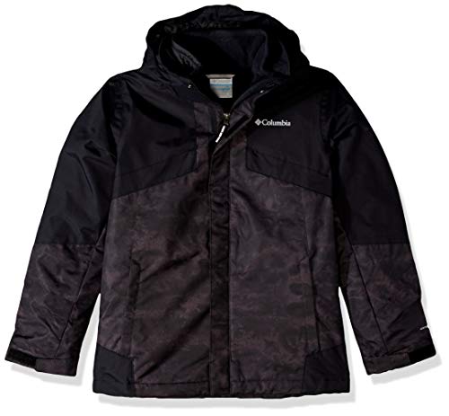 Columbia Boys Bugaboo Ii Fleece Interchange Jacket, Black Cloudy, Black, XX-Small