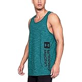 Longueur étendue Under Armour Sportstyle Graphic Débardeur Homme, Loft Teal/Black/Black (296), s
