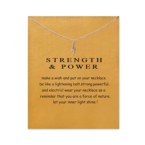 LANG XUAN Friendship Compass Necklace Good Luck Butterfly Pendant Chain Necklace with Message Card Gift Card for Women Girl