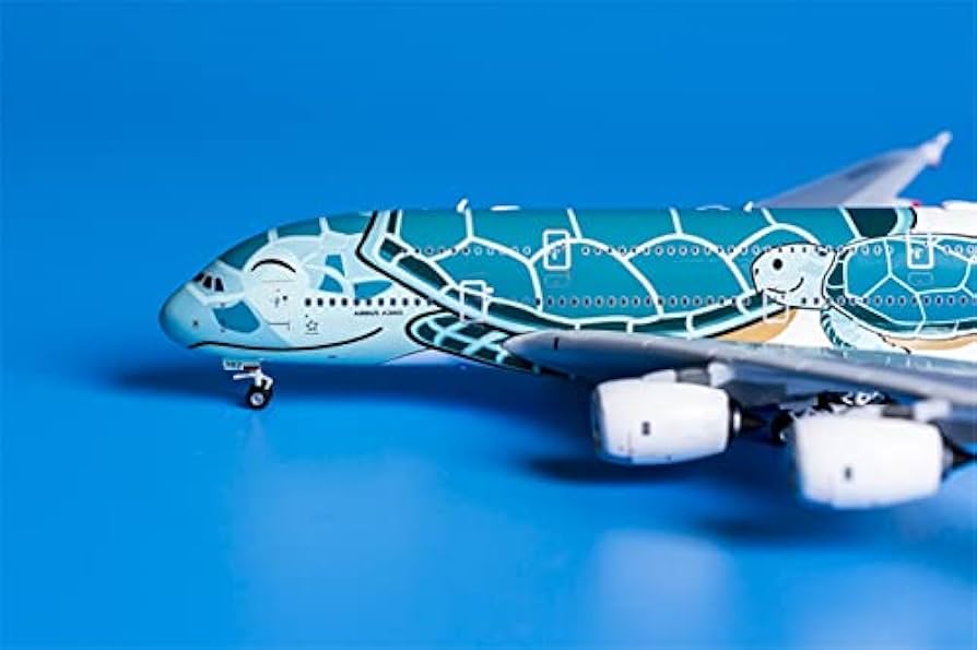 ANA A380 JA382A 1/400スケール模型 Amazon.com: JC Wings All Nippon Airways Green Turtle A380