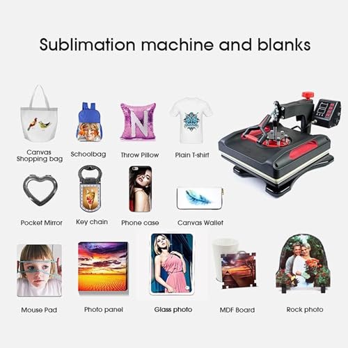 Máquina de termofijado para camisetas con control digital miniatura 4