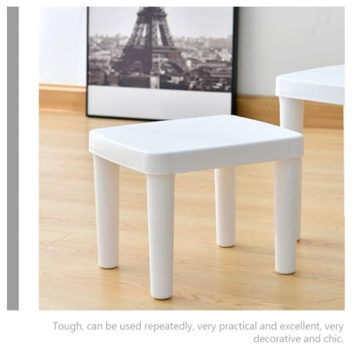 Tabouret d'assemblage décoratif et chic en plastique avec surface antidérapante
