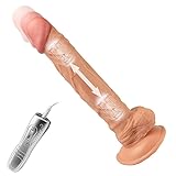 9.5 Inch Super Soft Flexible Silicone Strong Suction Cup for Hands-Free Realistic Classic Wand for Women Couples Beginners