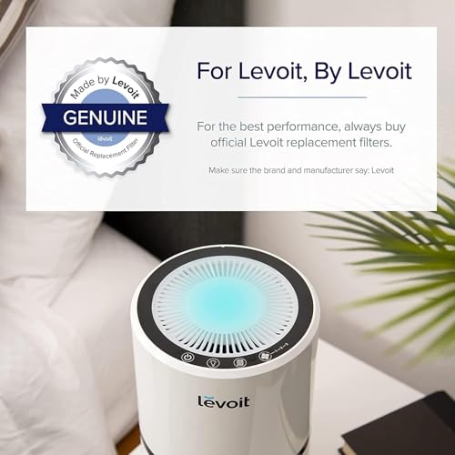 Image of LEVOIT LV-H132 Replacement Filter,Genuine LV-H132-RF Air Purifier Filters,High-Efficiency Activated Carbon for Removal of Smoke,Odor,Allergens,Pollen,(Pack of 2)