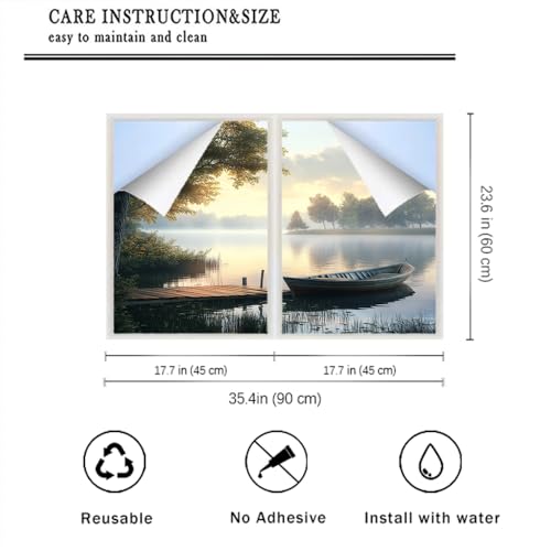 Vinilos Decorativos para Ventanas SOPIYRIO 2 Piezas 17.7x23.6 pulg miniatura 2