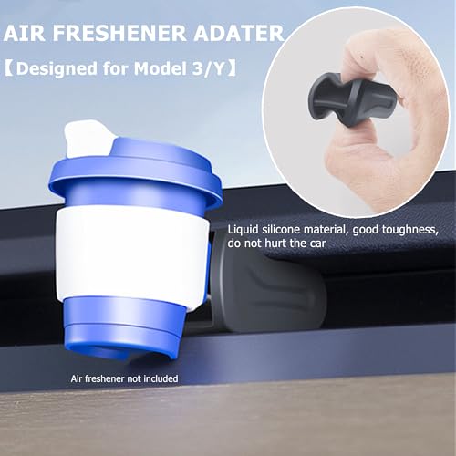 Image of 2Pcs Air Freshener Adapter Designed for Model 3 /Y Air Vent Accessories Compatible with 2017-2024 Model 3 and 2020-2024 Model Y (Air Freshener not Included)