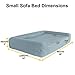KOPEKS Deluxe Orthopedic Memory Foam Sofa Lounge Dog Bed - Small - Grey