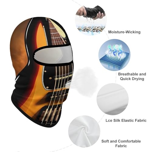 Balaclava Mask for Men Balaclava Ski Mask Instrumental Guitar Winter Face Mask Face Cover for Cycling miniatura 3