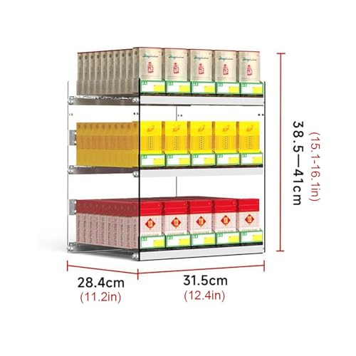 Expositor de cigarrillos de pared rectangular de 31,5 x 28,4 x 38,5 cm para estanterías 3