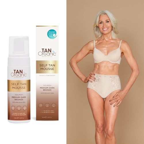 TanOrganic: Selbstbräunungs-Mousse, natürliche Inhaltsstoffe, zertifizierte organische Inhaltsstoffe, vom Dermatologen anerkannt - 120 ml