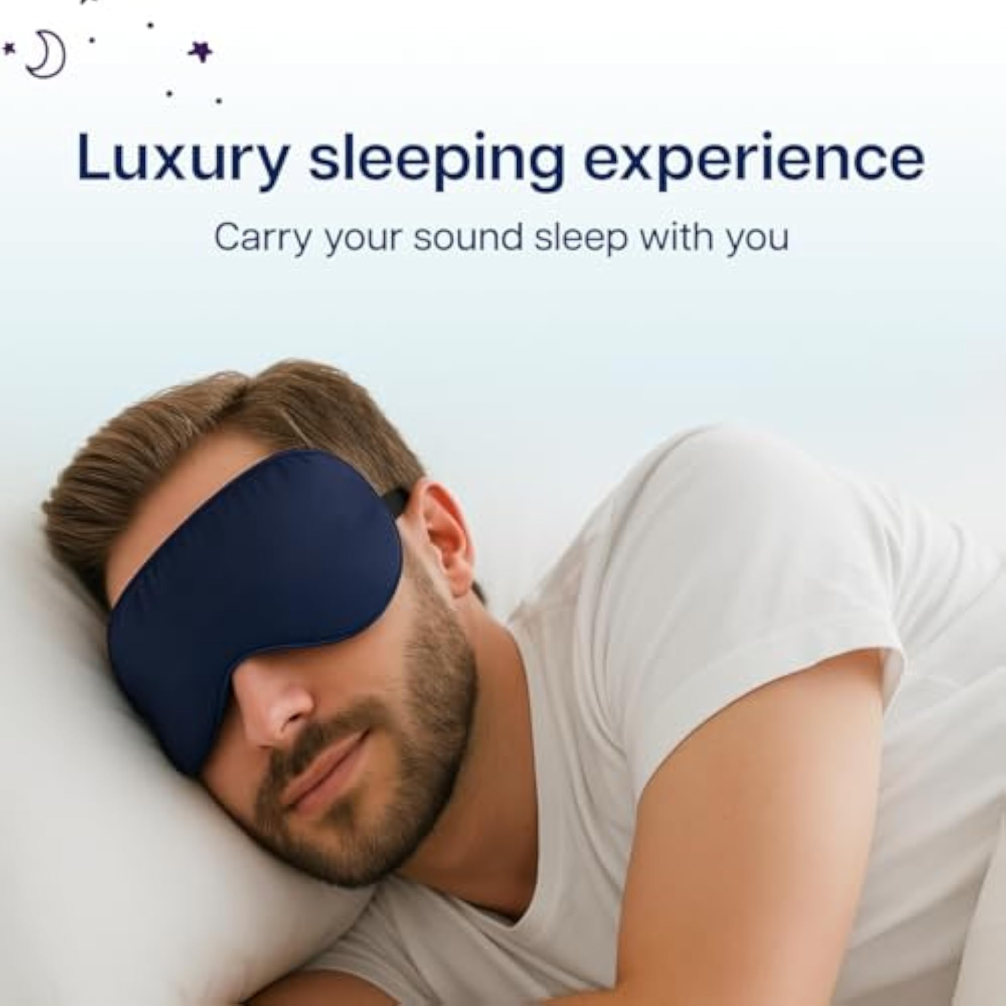 Natural Silk Eye Mask, Ultra Smooth Adjustable Sleep Mask
