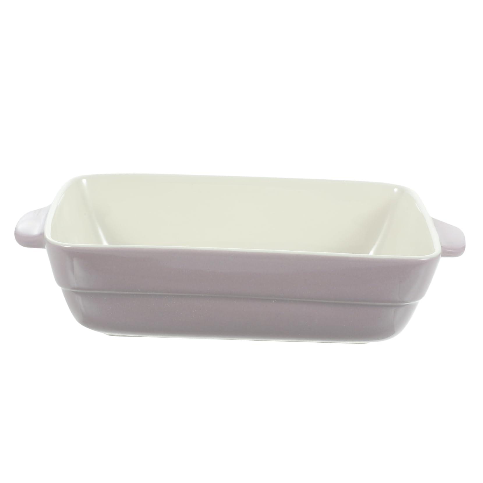 CIYODO Baking Tray with Binaural Handles Non Stick Rectangular Oven Cake Pan for Birthday Cakes Bbq and Home Kitchen Use Easy Clean Bakeware White