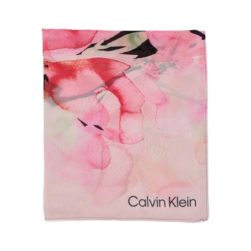 Calvin Klein Womens Lightweight Pattern Chambray Scarf2