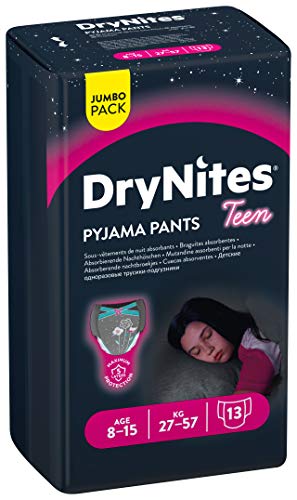 Huggies DryNites, 8 - 15 años niña, 13 pañales