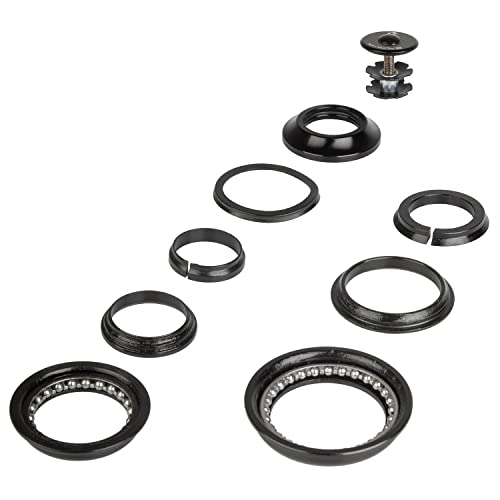 Semi-Integrierter Tapered Steuersatz 1 1⁄8\ auf 1,5\, Aluminium/Stahl, ZS44/56 LB von M-Wave