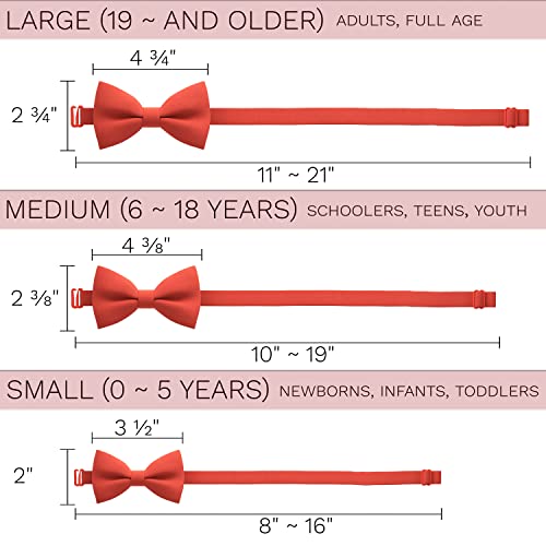 Image of Bow Tie House Mens Bowties Pre-tied Shape Clip on Bowtie Solid Men Formal Wear for kids, baby boys, toddler any age bow ties