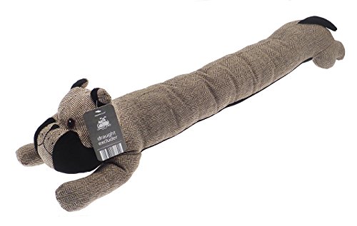 Burlete para puerta, forma de bulldog, de tweed, 85 cm (largo) X 15 