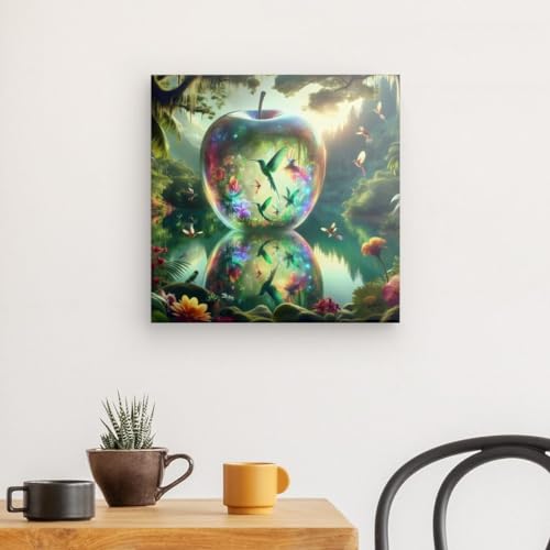 Toile murale Pomme en cristal édition artistique #2