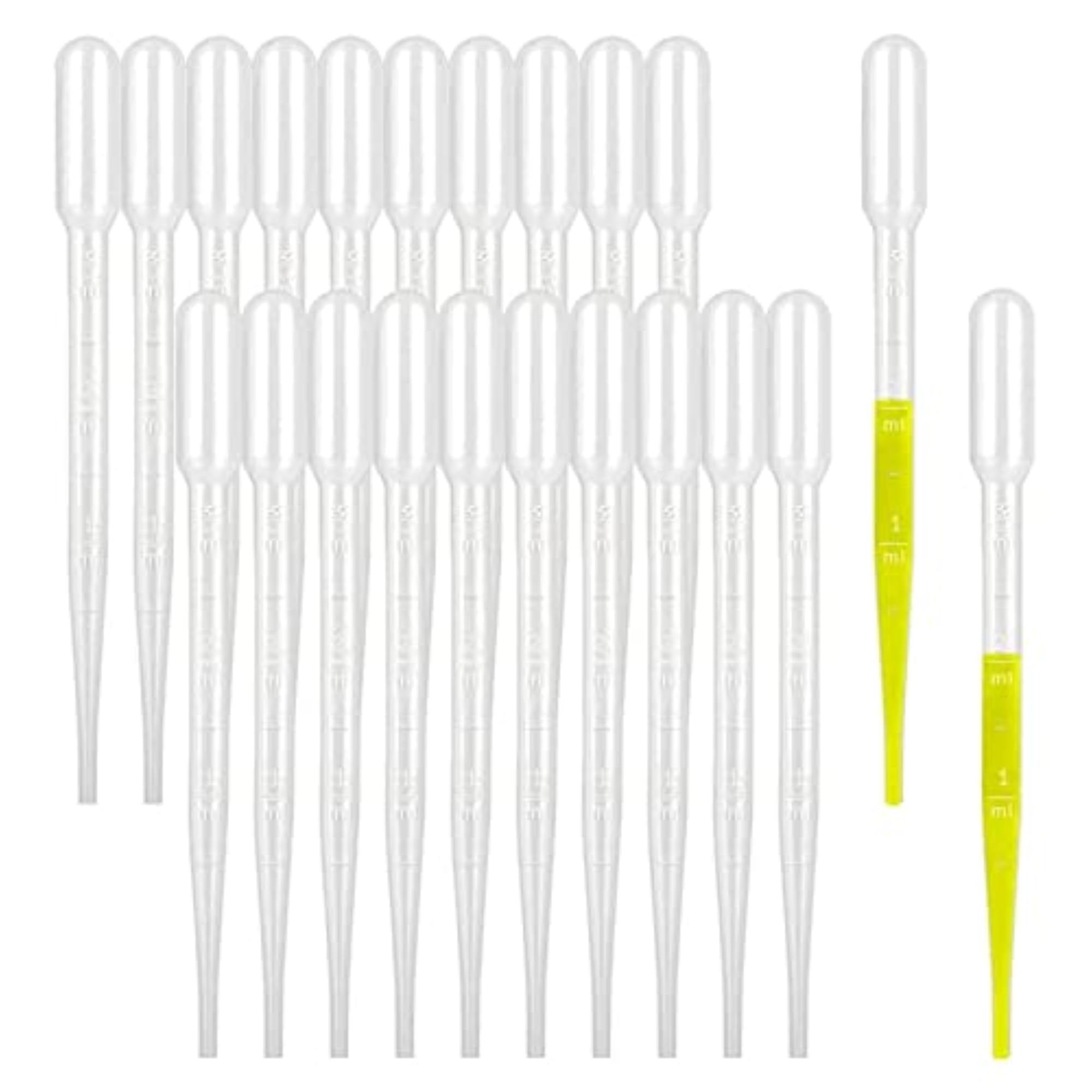 2x100 Pieces Disposable Eye Dropper Transfer Graduated Pipettes