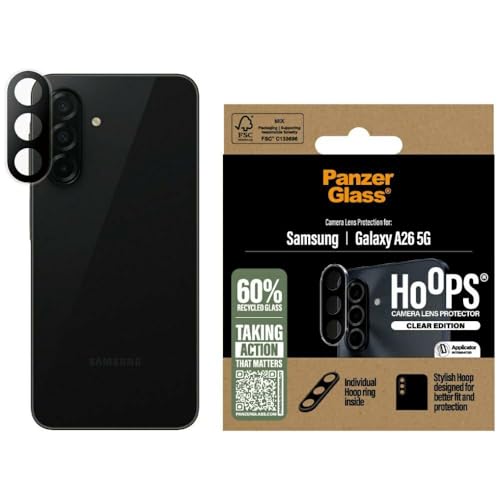 Panzer Glass Hoops Protecteur d'objectif transparent pour Samsung Galaxy A26 5G