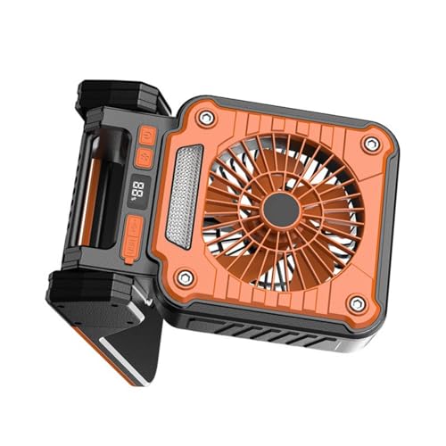 Ventilateur de camping solaire et pliable avec éclairage LED intégré pour randonnée - 7