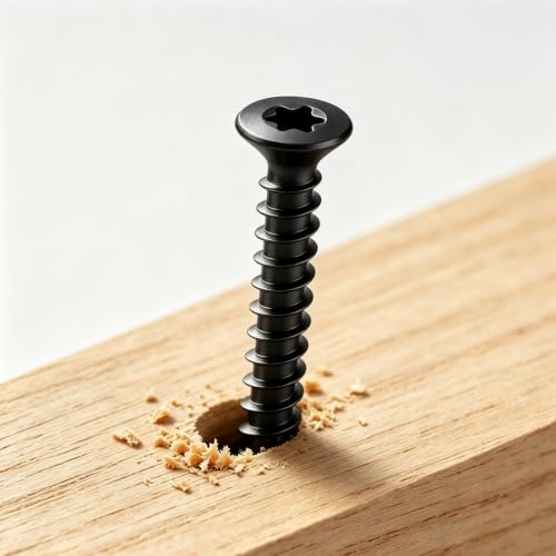 Image of Wensilon #4 * 5 /8 inch Black Deck Screws 3427pcs 5 lbs 3x16mm