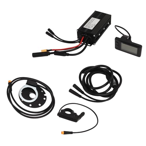Jeanoko Kit de Controlador de Motor de Bicicleta Eléctrica Onda Sinusoidal Avanzada para Scooter Eléctrico y Bicicletas Plegables Panel de Visualización Resistente Al Agua Aluminio