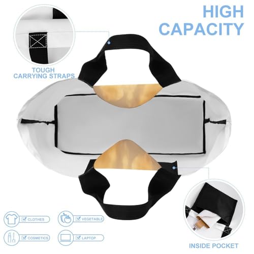 Women's Multi-Functional Shopping Bag，Ancient Egypt Printing Messenger Bag Shoulder Bag for Travel, Work, Shopping & Parties with Inner Pocket, Grocery Bag Lightweight & Water-Resistant4