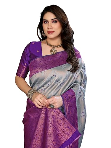 Image of Avantika Fashion Women's Kanjivaram Style Soft Silk Banarasi Sarees With Blouse Piece For Women