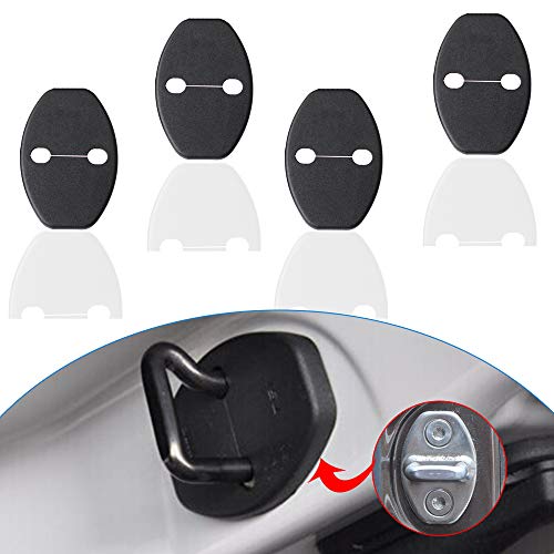 適合多数VWフォルクスワーゲンAudiアウディSkodaシュコダドアロックストライカーカバー汎用4枚A5Q7ポロゴルフファビアオクタヴィアなど