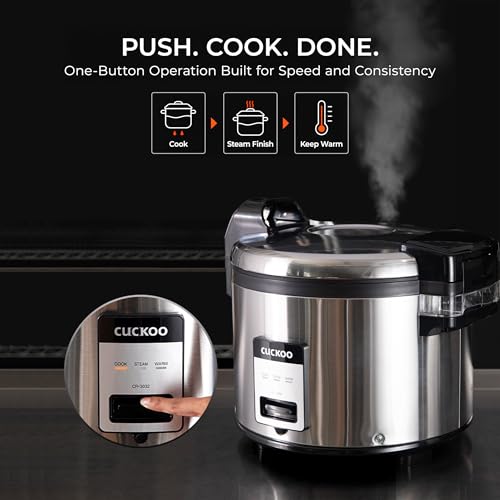 CUCKOO Commercial Rice Cooker and Warmer, 60-Cup Cooked, CR-3032 - Image 6