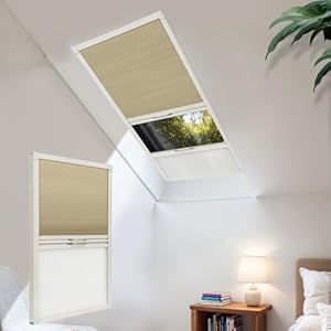 Generisch Generic Dachfenster Plissee Tag/Nacht Khaki